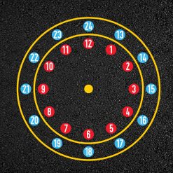 131-24 Hour Circles Clock